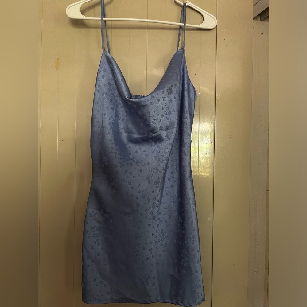 PACSUN Blue silk dress
